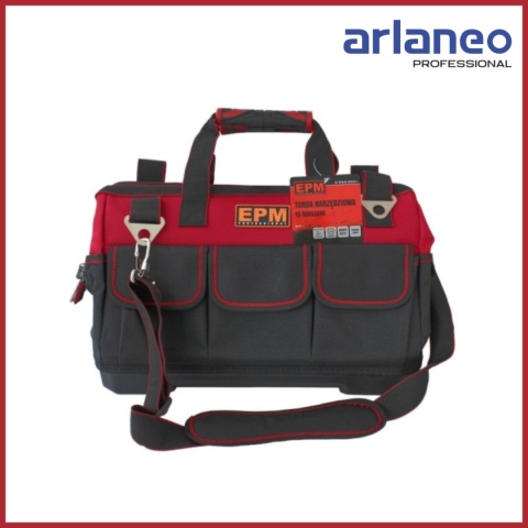 TORBA NARZĘDZIOWA EPM 42x23x29 CM | MOCNA, POJEMNA, WODOODPORNA TORBA NARZĘDZIOWA EPM 42x23x29 CM | MOCNA, POJEMNA, WODOODPORNA