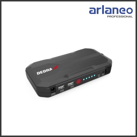 Urządzenie rozruchowe Powerbank 12000 mAh DEDRA – Jump Starter, szybkie ładowanie, zabezpieczenia Urządzenie rozruchowe Powerbank 12000 mAh DEDRA – Jump Starter, szybkie ładowanie, zabezpieczenia