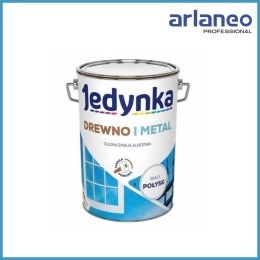 EMALIA ALKIDOWA DO DREWNA I METALU BIAŁA 5.0L JEDYNKA
