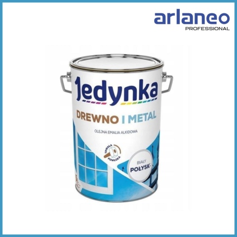 EMALIA ALKIDOWA DO DREWNA I METALU BIAŁA 5.0L JEDYNKA