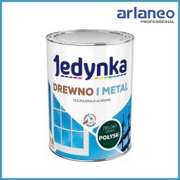 EMALIA ALKIDOWA DO DREWNA I METALU ZIELONY CIEMNY 0,9L JEDYNKA