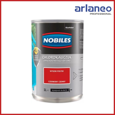 EMALIA CHLOROKAUCZUKOWA CZERWONA JASNA 0.9L NOBILES