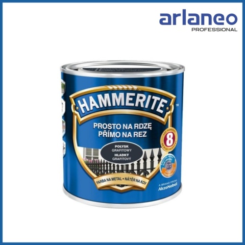 EMALIA HAMMERITE POŁYSK GRAFITOWY 0,7L PROSTO NA RDZĘ