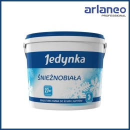 EMULSJA AKRYLOWA WEWNĘTRZNA JEDYNKA ŚNIEŻNOBIAŁA 1L JEDYNKA