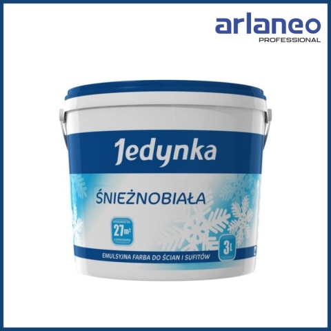 EMULSJA AKRYLOWA WEWNĘTRZNA JEDYNKA ŚNIEŻNOBIAŁA 1L JEDYNKA