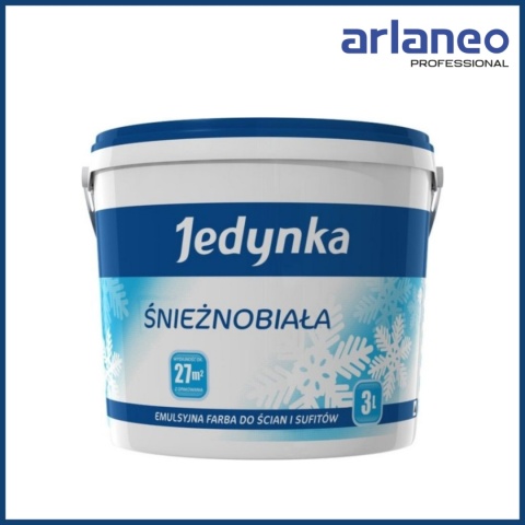 EMULSJA AKRYLOWA WEWNĘTRZNA JEDYNKA ŚNIEŻNOBIAŁA 5L JEDYNKA
