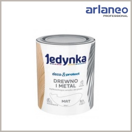 JEDYNKA DECO&PROTECT DREWNO I METAL MAT BIAŁY 0,7L JEDYNKA