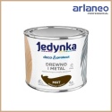 JEDYNKA DECO&PROTECT DREWNO I METAL MAT BRĄZOWY CIEMNY 0,2L JEDYNKA