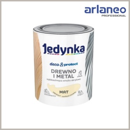 JEDYNKA DECO&PROTECT DREWNO I METAL MAT KREMOWY 0,7L JEDYNKA