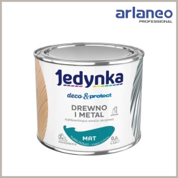 JEDYNKA DECO&PROTECT DREWNO I METAL MAT TURKUSOWY 0,2L JEDYNKA