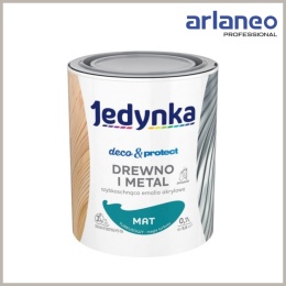 JEDYNKA DECO&PROTECT DREWNO I METAL MAT TURKUSOWY 0,7L JEDYNKA