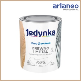 JEDYNKA DECO&PROTECT DREWNO I METAL SATYNA BIAŁY 0,7L JEDYNKA