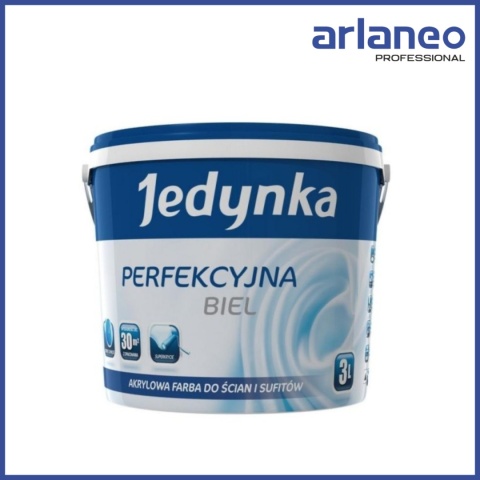 JEDYNKA FARBA AKRYLOWA PERFEKCYJNA BIEL PLUS 10L JEDYNKA