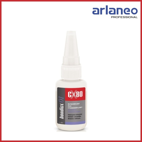 KLEJ CYJANOAKRYLOWY CX-80 20G BONDICX BŁYSKAWICZNY