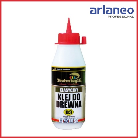 Klej do drewna Technicqll D3 250ml | Wodoodporny | Mocny | Do mebli, schodów, boazerii Klej do drewna Technicqll D3 250ml | Wodoodporny | Mocny | Do mebli, schodów, boazerii