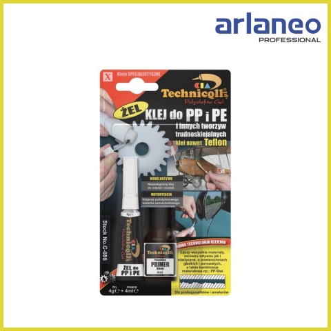KLEJ DO PP PE Z PRIMEREM 4G+4ML ŻEL TECHNICQLL KLEJ DO PP PE Z PRIMEREM 4G+4ML ŻEL TECHNICQLL