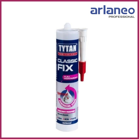 KLEJ MONTAŻOWY TYTAN CLASSICFIX 290ML – PRZEZROCZYSTY, MOCNY CHWYT KLEJ MONTAŻOWY TYTAN CLASSICFIX 290ML – PRZEZROCZYSTY, MOCNY CHWYT