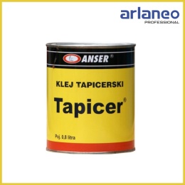 Klej TAPICER Anser 0,8L | Do gąbki, filcu, gumy, drewna | Tapicerski klej kontaktowy