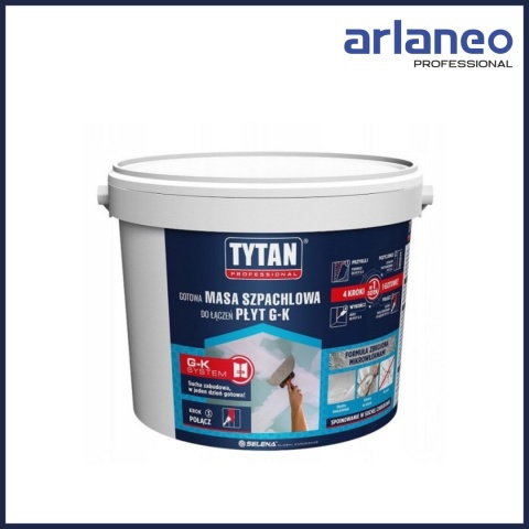 MASA DO SPOINOWANIA PŁYT G-K 5KG BIAŁA TYTAN - GOTOWA MASA SZPACHLOWA WŁÓKNOWA