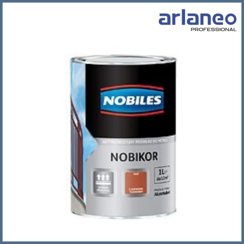 NOBILES ANTYKOROZYJNY PODKŁAD FTALOWY NOBIKOR CZERWONY TL.1L NOBILES