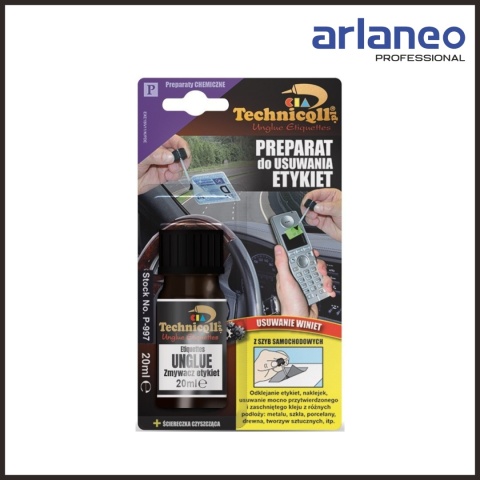 PREPARAT DO USUWANIA ETYKIET 20ML TECHNICQLL PREPARAT DO USUWANIA ETYKIET 20ML TECHNICQLL