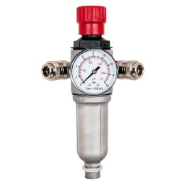 REDUKTOR + FILTR + DWÓJNIK KPL. 3/8'' AIRPRESS