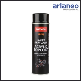 Spray akrylowy NOVOL Acryl Topcoat 500 ml czarny połysk FAN