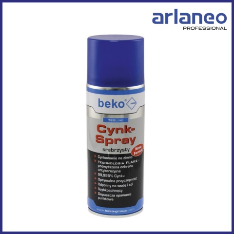 TECLINE CYNK SPRAY 400ML BEKO OCHRONA PRZED KOROZJĄ 295 1 400PL