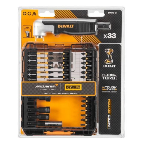 ZESTAW BITÓW Z UCHWYTEM KĄTOWYM MCLAREN 35 EL. DEWALT ZESTAW BITÓW Z UCHWYTEM KĄTOWYM MCLAREN 35 EL. DEWALT