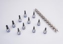 KPL.NASADEK TORX Z OTWOREM 3/8'' 11CZĘŚCI T8-T50 SZYNA KING TONY