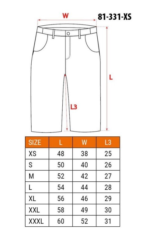 KRÓTKIE SPODENKI 100% BAWEŁNA ROZMIAR XXL NEO KRÓTKIE SPODENKI 100% BAWEŁNA ROZMIAR XXL NEO