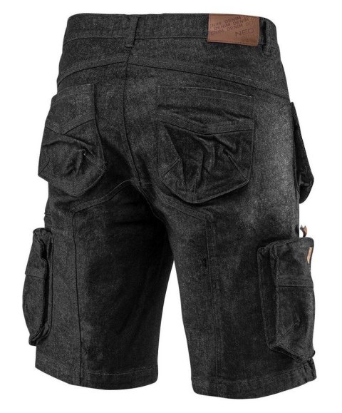 KRÓTKIE SPODENKI ROBOCZE DENIM, CZARNE XL NEO KRÓTKIE SPODENKI ROBOCZE DENIM, CZARNE XL NEO