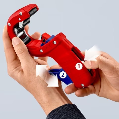 OBCINAK DO RUR GRUBOŚCIENNYCH Z TWORZYW SZTUCZ. 32,40,50MM KNIPEX OBCINAK DO RUR GRUBOŚCIENNYCH Z TWORZYW SZTUCZ. 32,40,50MM KNIPEX