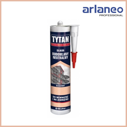 SILIKON NEUTRALNY BUDOWLANY TYTAN 280ML BEZBARWNY TYTAN