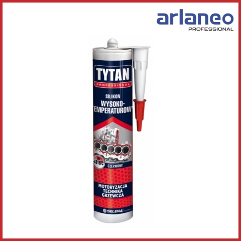 SILIKON WYSOKOTEMPERATUROWY 280ML CZERWONY TYTAN SILIKON WYSOKOTEMPERATUROWY 280ML CZERWONY TYTAN