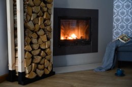 STOJAK NA DREWNO METALOWY 80CM. DREWNIANE SŁUPKI BIG