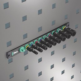 ZES. KLUCZY NASADOWYCH UDAR, 3/8'' 9 CZĘŚ.LISTWA MAGNETYCZN WERA