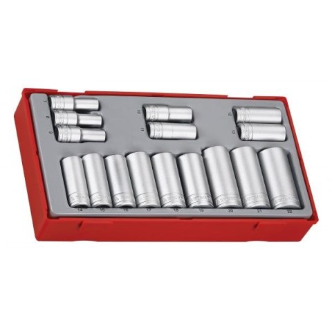 ZESTAW NASADEK Z CHWYTEM KWADRATOWYM 3/8' TENG TOOLS