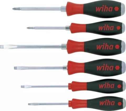 ZESTAW WKRĘTAKÓW SOFTFINISH PŁASKI 6 CZĘŚCI WIHA