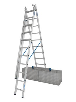 DRABINA ALUMINIOWA 3-ELEMENTOWA STABILO 3*9 SZCZEBLI KRAUSE