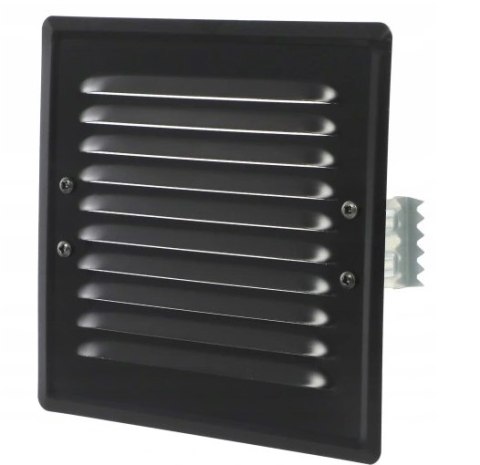 KRATKA METALOWA SKOŚNA Z UCHWTAMI Z SIATKĄ 14*14CM CZARNY AIR ROXY