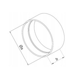 ŁĄCZNIK KANAŁU OKRĄGŁEGO 150MM AIR ROXY