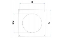 ŁĄCZNIK KANAŁU OKRĄGŁEGO Z ZAWOREM ZWROTNYM I KOŁNIERZ 100MM AIR ROXY