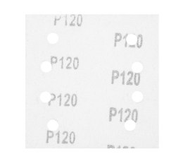 PAPIER ŚCIERNY KWADRAT P120 113*113MM, 8 OTW. 5 SZT. NEO