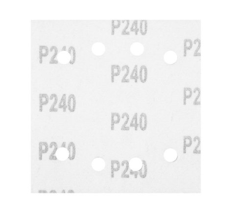 PAPIER ŚCIERNY KWADRAT P240 113*113MM, 8 OTW. 5 SZT. NEO PAPIER ŚCIERNY KWADRAT P240 113*113MM, 8 OTW. 5 SZT. NEO