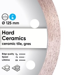 TARCZA DIAMENTOWA HARD CERAMICS 125*1.4*22,23MM DISTAR