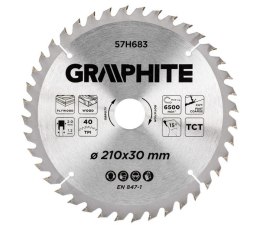 TARCZA DO PILARKI WIDIOWA 210*30MM, 40 ZĘBÓW GRAPHITE