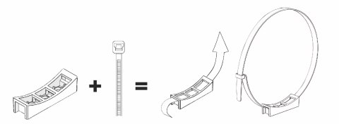 UCHWYT DO RUR Z OPASKĄ FI 75-150 2SZT AIR ROXY