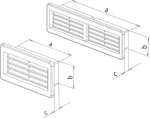 ZAKOŃCZENIE/KRATKA KANAŁU PŁASKIEGO 220*55 AIR ROXY ZAKOŃCZENIE/KRATKA KANAŁU PŁASKIEGO 220*55 AIR ROXY