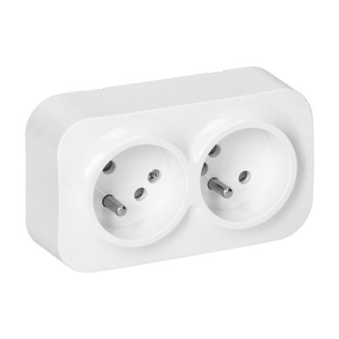 GNIAZDO PODWÓJNE TODO 2*2P+Z IP20, 16A, 230V BIAŁE ORNO